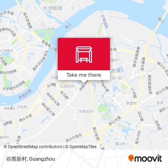 谷围新村 map