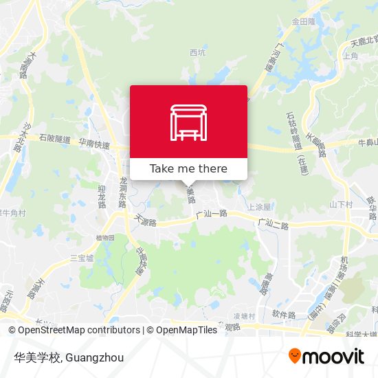 华美学校 map