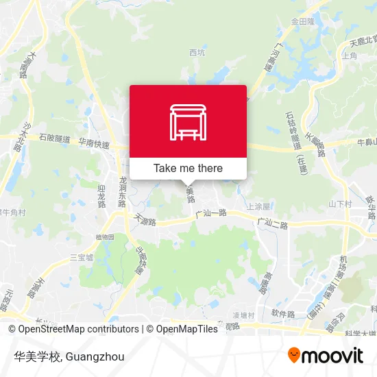 华美学校 map