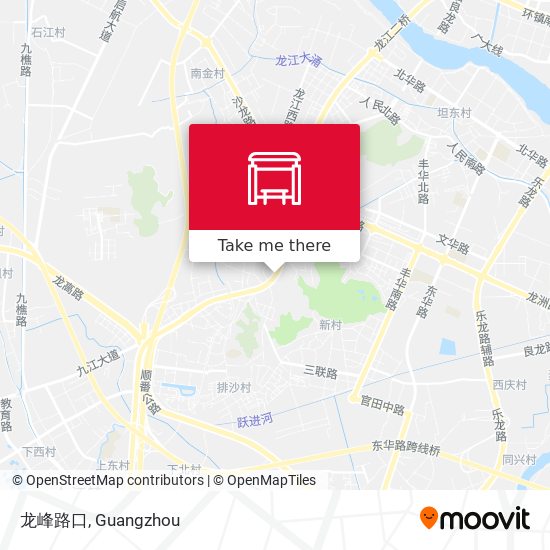 龙峰路口 map