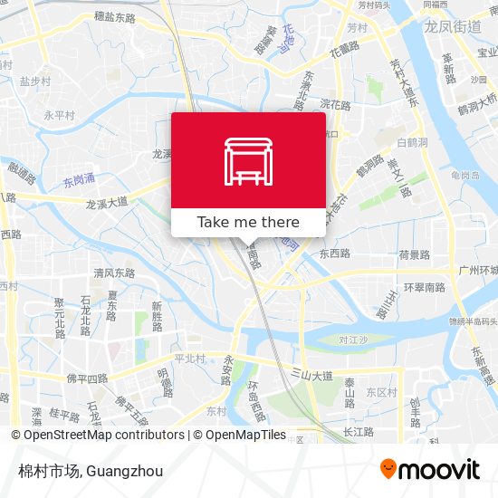 棉村市场 map