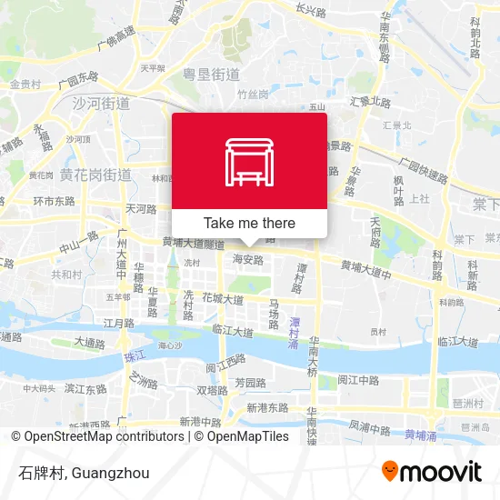 石牌村 map