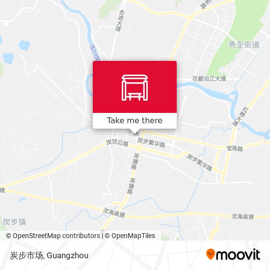 炭步市场 map