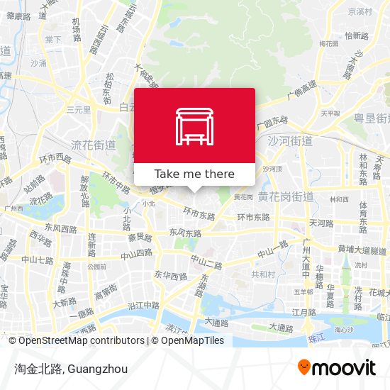 淘金北路 map