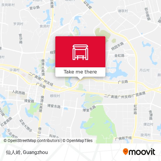 仙人岭 map