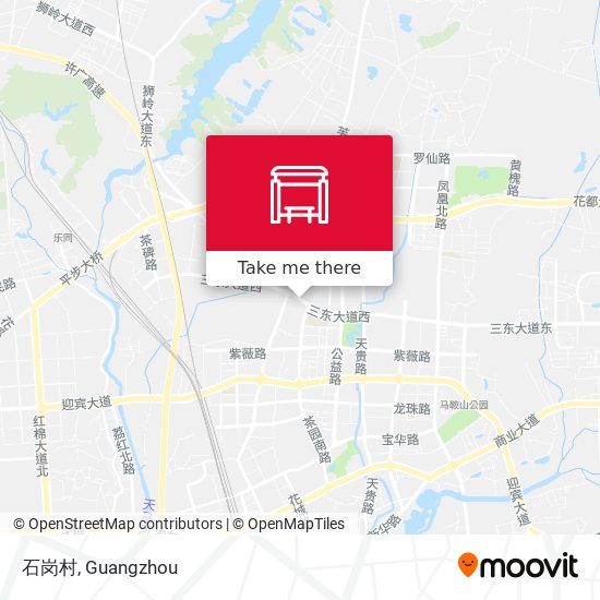 石岗村 map