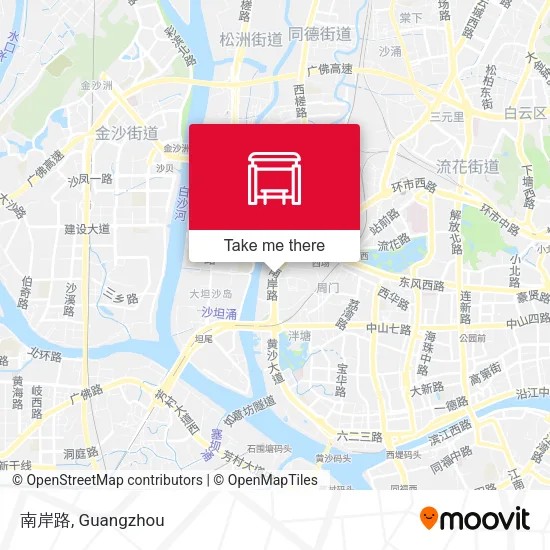 南岸路 map