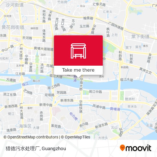 猎德污水处理厂 map