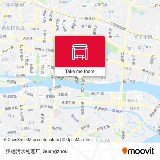 猎德污水处理厂 map