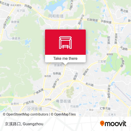 京溪路口 map