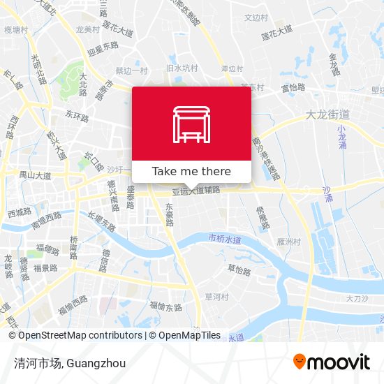 清河市场 map