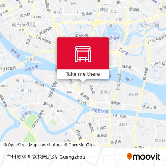 广州奥林匹克花园总站 map