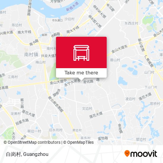 白岗村 map