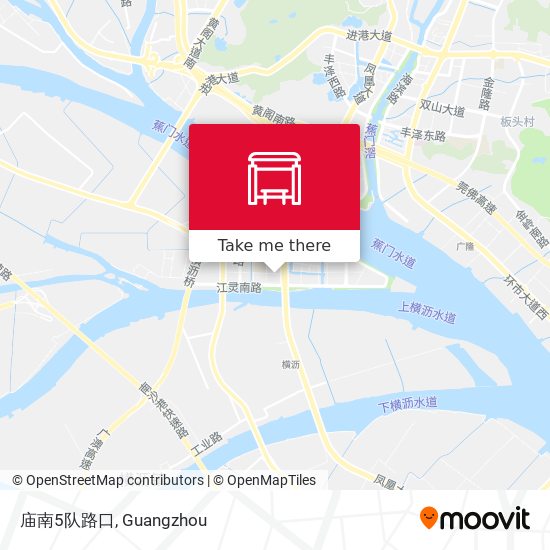 庙南5队路口 map