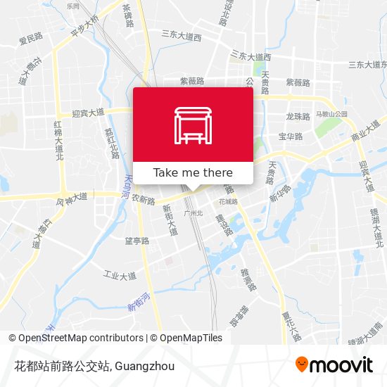 花都站前路公交站 map