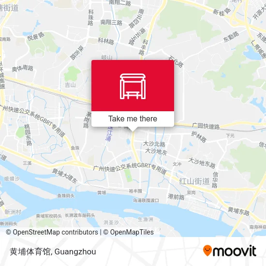 黄埔体育馆 map