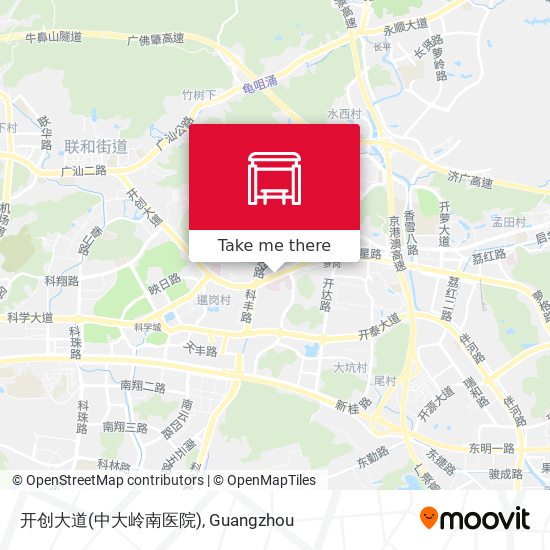 开创大道(中大岭南医院) map