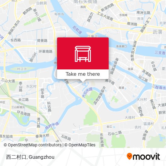 西二村口 map