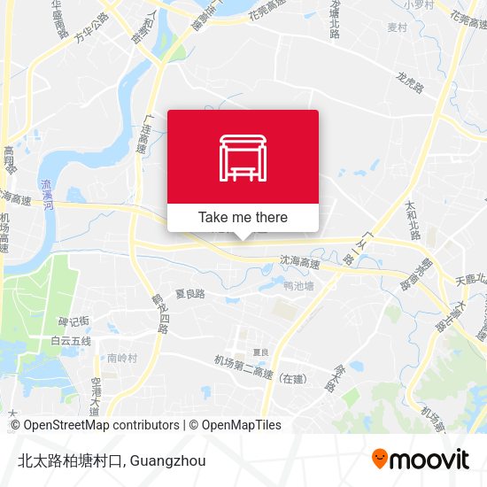 北太路柏塘村口 map