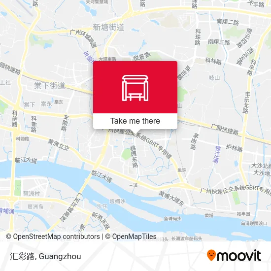 汇彩路 map