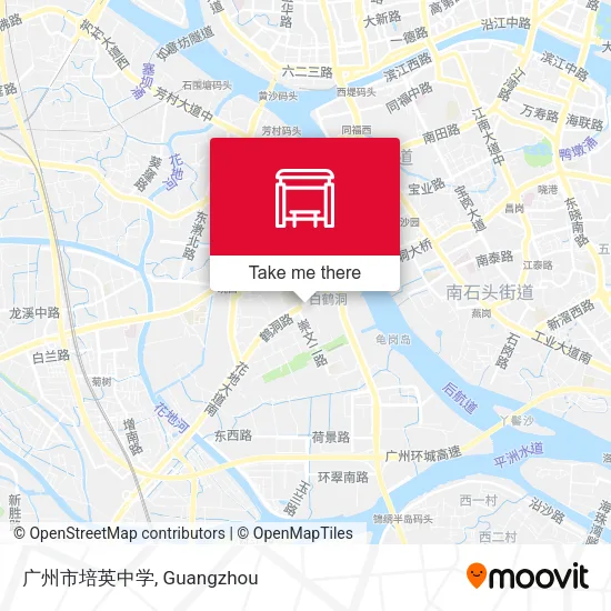 广州市培英中学 map