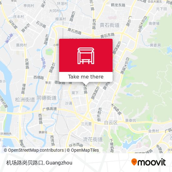 机场路岗贝路口 map