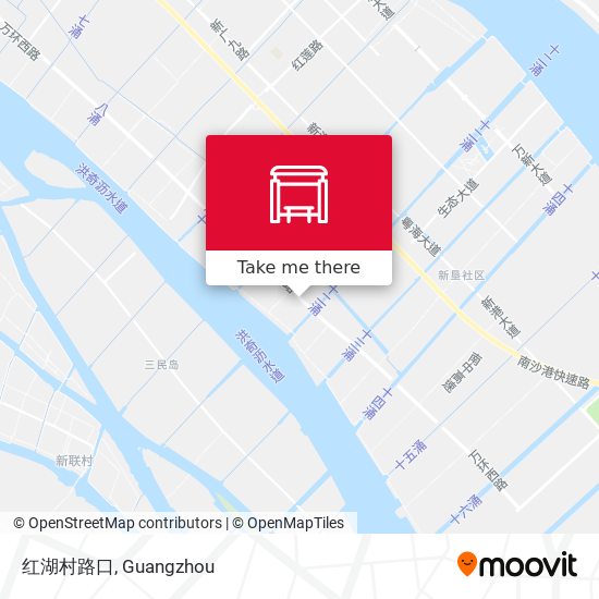 红湖村路口 map