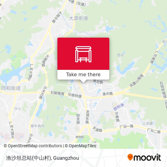 渔沙坦总站(中山村) map
