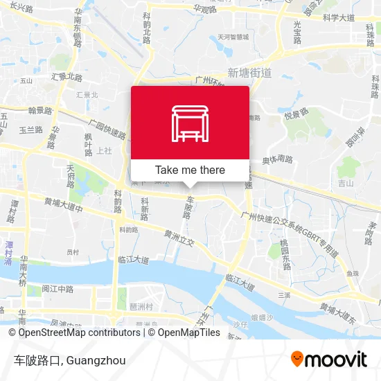 车陂路口 map