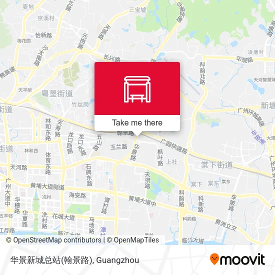 华景新城总站(翰景路) map