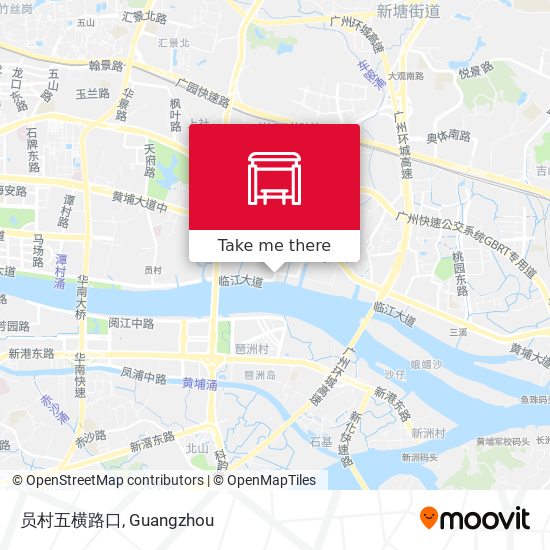 员村五横路口 map