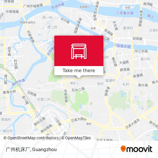 广州机床厂 map