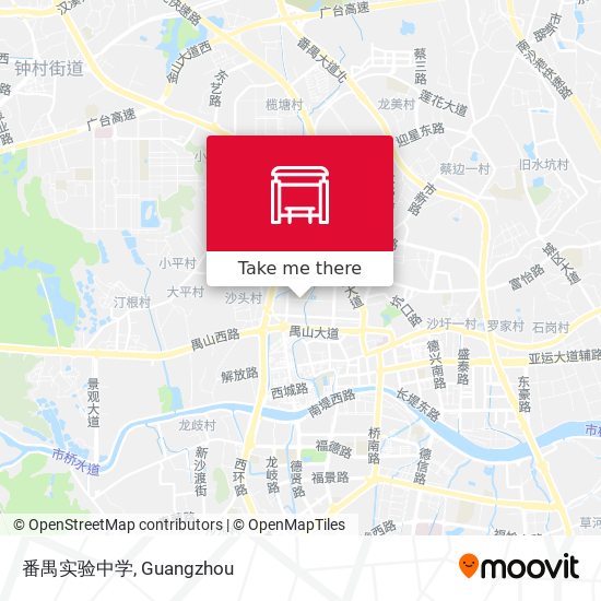 番禺实验中学 map