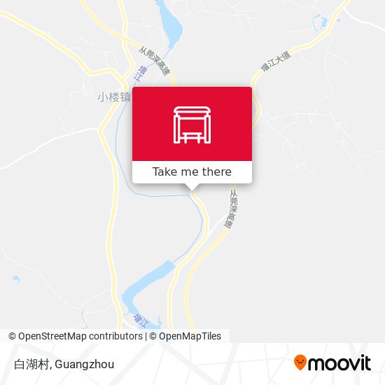 白湖村 map