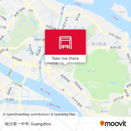 南沙第一中学 map