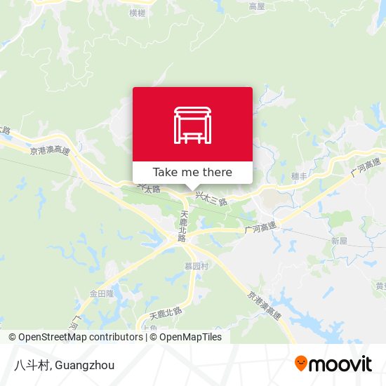 八斗村 map