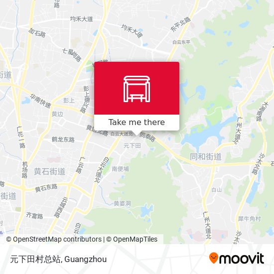 元下田村总站 map