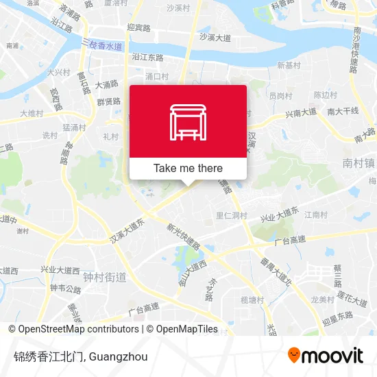 锦绣香江北门 map