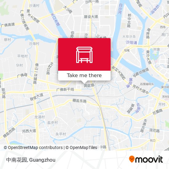 中南花园 map