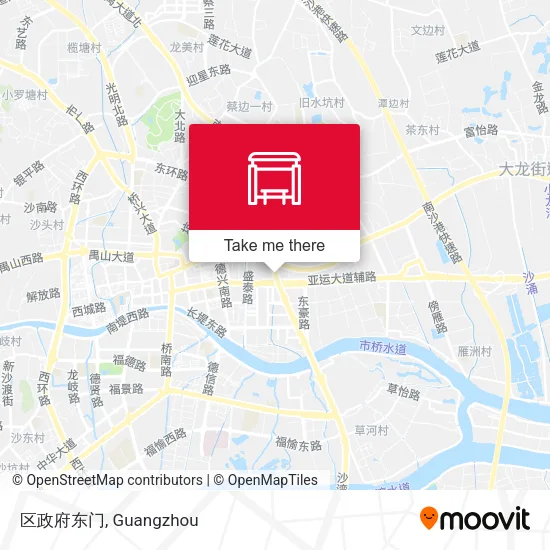 区政府东门 map