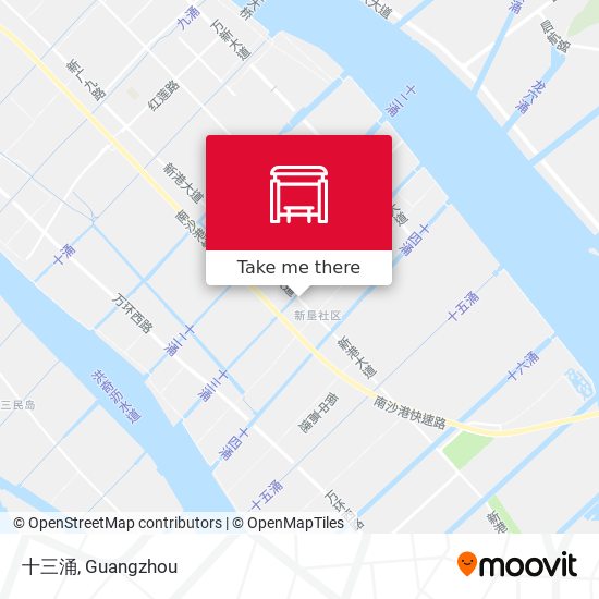 十三涌 map