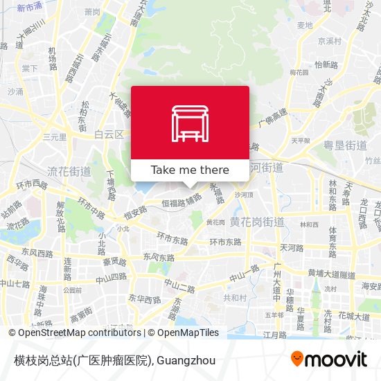 横枝岗总站(广医肿瘤医院) map