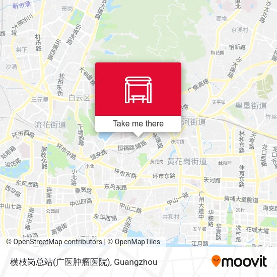 横枝岗总站(广医肿瘤医院) map