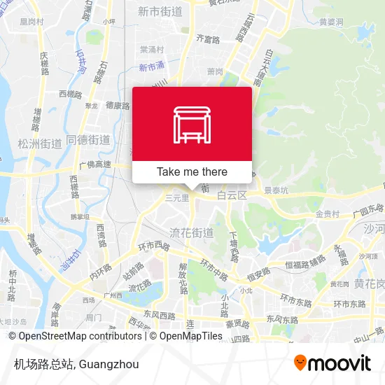 机场路总站 map
