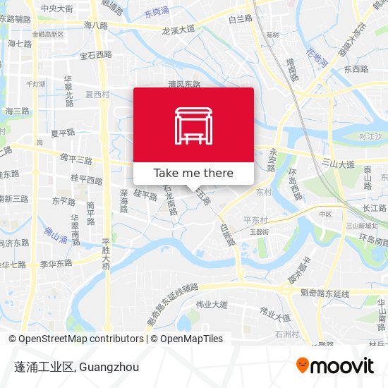 蓬涌工业区 map