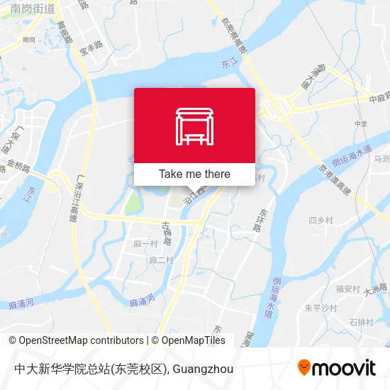 中大新华学院总站(东莞校区) map