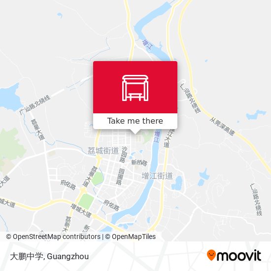 大鹏中学 map