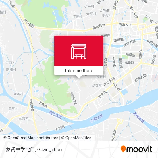 象贤中学北门 map