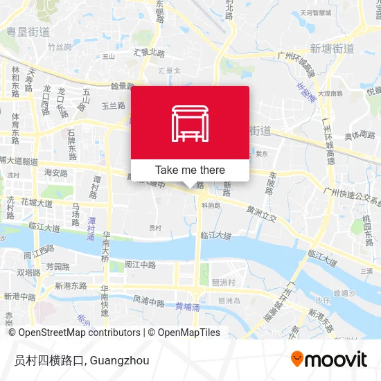 员村四横路口 map