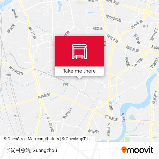 长岗村总站 map